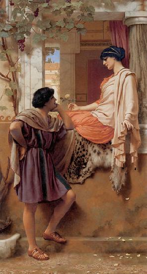 John William Godward The Old Old Story Germany oil painting art